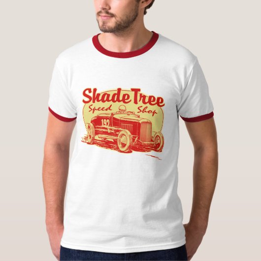 Shade Tree Speed Winkelrood T-shirt (Voorkant)