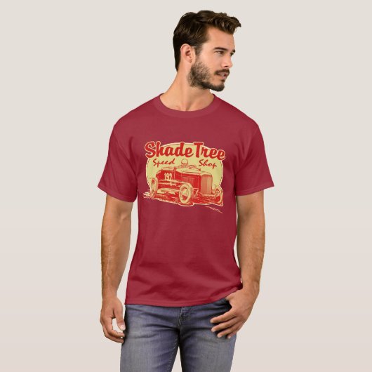 Shade Tree Speed Winkelrood T-shirt (Voorkant volledig)