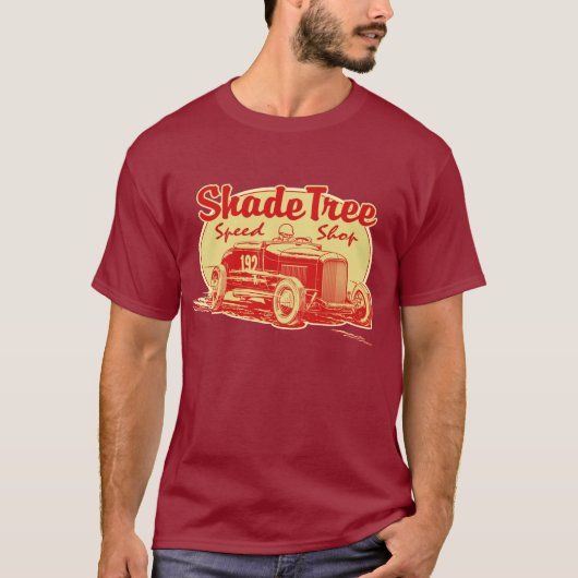 Shade Tree Speed Winkelrood T-shirt (Voorkant)
