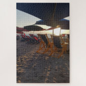 Shaded Beach Seating at Sunset Legpuzzel (Verticaal)