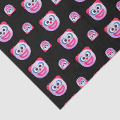Shaded Clown Face Emojis Custom Color Cute Funny Tissuepapier (Detail)