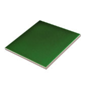 Shaded Dark Green Faux Crackle Repo Victoriaans Tegeltje (Zijkant)