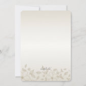 Shaded Floral Invitation Kaart (Achterkant)