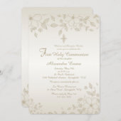 Shaded Floral Invitation Kaart (Voorkant / Achterkant)