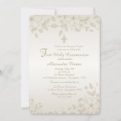 Shaded Floral Invitation Kaart (Voorkant)