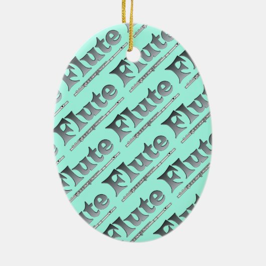 Shaded Flute Keramisch Ornament (Achterkant)