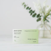 Shaded Green met lijn Fleur de lis Visitekaartje (Staand voorkant)