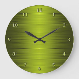 Shaded Olive Moss Green Wall Clock Grote Klok