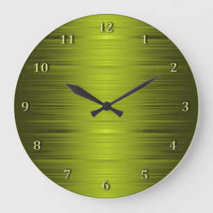 Shaded Olive Moss Green Wall Clock Grote Klok