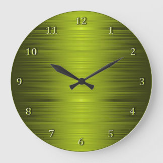 Shaded Olive Moss Green Wall Clock Grote Klok