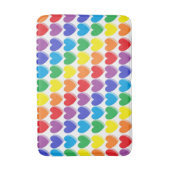 Shaded Rainbow Hearts Badmat (Voorkant Verticaal)