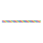 Shaded Rainbow Polka Dots Satijnen Lint (Voorkant)