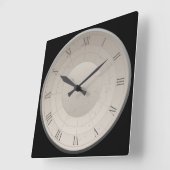 Shaded Roman Numeral Vierkante Klok (Hoek)