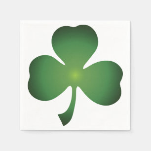 Shaded Shamrock Cocktail Napkins Servet