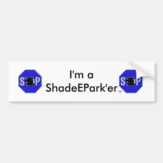 ShadeEPark Bumpersticker (Voorkant)