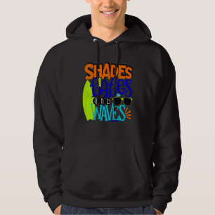 Shades Babes Waves Surfboard Summer Shirt Boys Kin