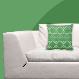 Shades en Green Triangle Pattern Sierkussen