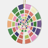 Shades en Hues van het Kleurwiel Keramisch Ornament (Links)