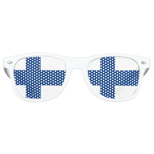 Shades & Fins zonnebril/Finse vlag Retro Zonnebril (Voorkant)