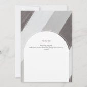 Shades Grey Striped FOTO DANK U Bedankkaart (Achterkant)