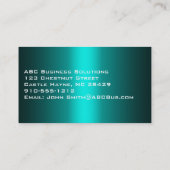 Shades of Aqua Professional-Visitekaartjes Visitekaartje (Achterkant)