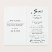 Shades of Autumn begrafenisgebed Visitekaartje (Binnenkant ongevouwen)