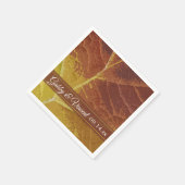 Shades of Autumn Leaf Bruiloft Servetten (Hoek)