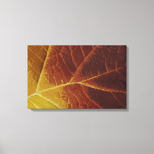 Shades of Autumn Leaf Canvas Afdruk (Voorkant)