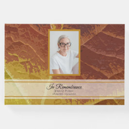 Shades of Autumn Leaf Celebration of Life Memorial Gastenboek