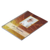 Shades of Autumn Leaf Funeral Memorial Gastboek Notitieboek (Linkerzijde)