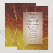 Shades of Autumn Leaf Wedding Jubileum Party Kaart (Voorkant / Achterkant)