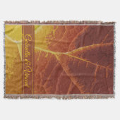 Shades of Autumn Leaf Wedding Keepsake Deken (Voorkant)