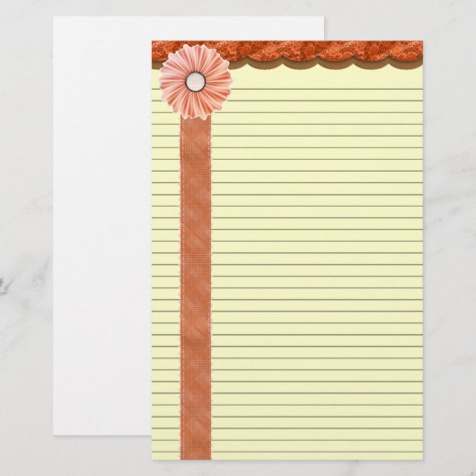 Shades of Autumn Stationery met optionele lijnen Briefpapier (Voorkant / Achterkant)