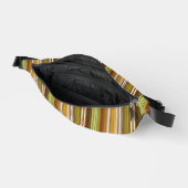 Shades of Autumn Stripes Design Fanny Pack Bag Heuptasje (Open)