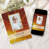 Shades of Autumn viering van het leven Memorial Kaart