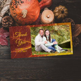 Shades of Autumn Wedding Hartelijk dank Bedankkaart