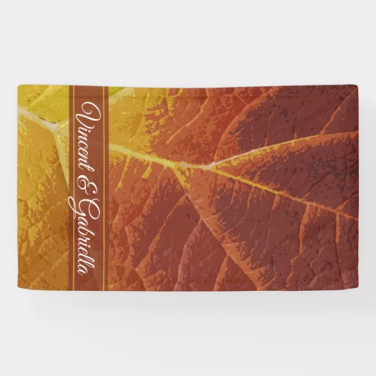 Shades of Autumn Wedding Spandoek (Horizontaal)