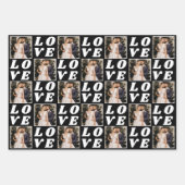 Shades of Black & Grey kerstfoto 3 Gift Inpakpapier Vel (Voorkant)