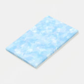 Shades of Bleek Blue Cheerful Bubble Kijk Post-it® Notes (Schuin)