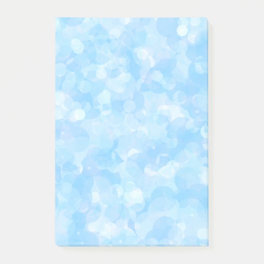 Shades of Bleek Blue Cheerful Bubble Kijk Post-it® Notes (Voorkant)