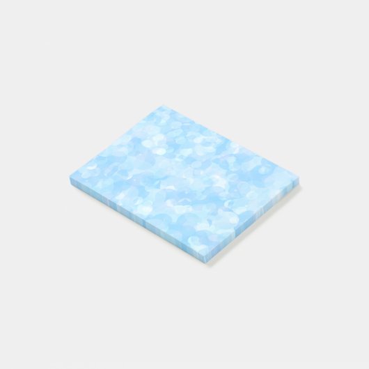 Shades of Bleek Blue Cheerful Bubely look Custom Post-it® Notes (Schuin)