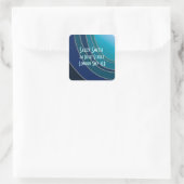 Shades of Blue Address Sticker (Tas)