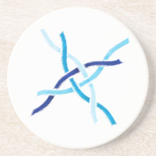 Shades of Blue Celtic Knot Onderzetter
