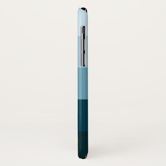 Shades of Blue Chic Wide Stripes Case-Mate iPhone Case (Achterkant/links)