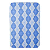 Shades of blue diamond pattern badmat (Voorkant Verticaal)