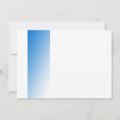 Shades of Blue Flat Kaart Bedankt Opmerking Notitiekaartje (Achterkant)