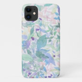 Shades of Blue Floral Phone Case (Achterkant)
