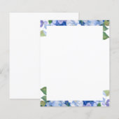 Shades of Blue Florals Letterhead (Voorkant / Achterkant)