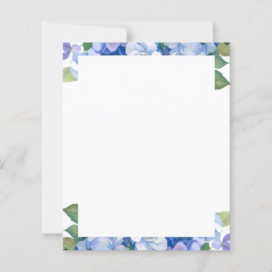 Shades of Blue Florals Letterhead (Voorkant)