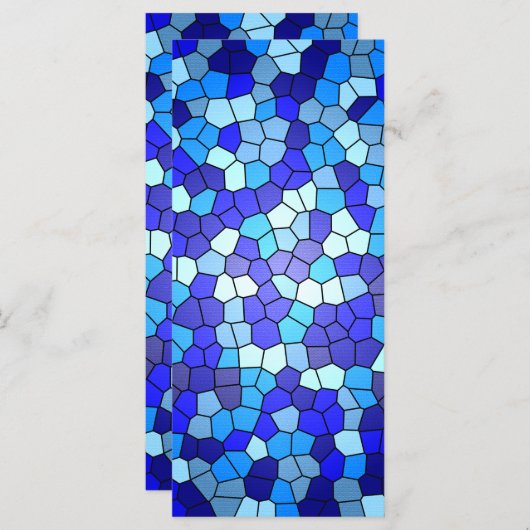 Shades of Blue Glas in lood van Shirley Taylor (Voorkant / Achterkant)